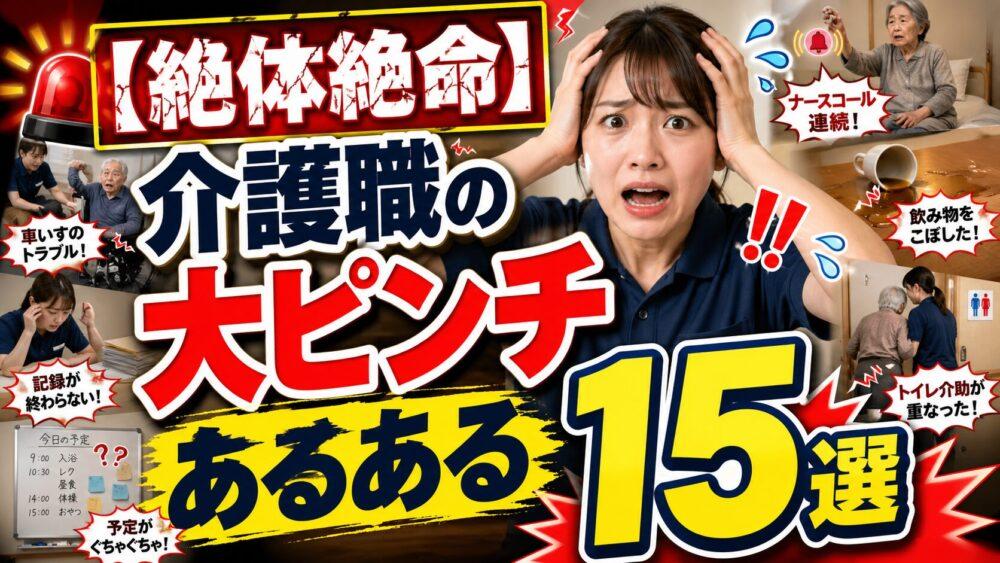 【絶体絶命】介護職の大ピンチあるある15選