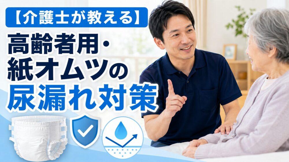 【介護士が教える】高齢者用・紙オムツの尿漏れ対策