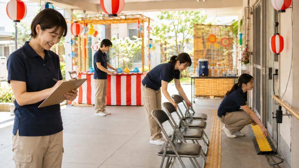 介護施設の夏祭り・安全運営のための事前チェックリストのイメージ画像