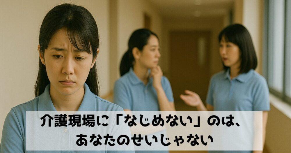 介護現場に「なじめない」のは、あなたのせいじゃない｜7つの理由と対応策