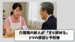 介護職の新人が「すぐ辞める」3つの原因と予防策｜介護現場の定着率アップ実践ガイド