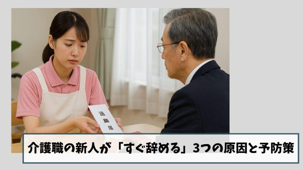 介護職の新人が「すぐ辞める」3つの原因と予防策｜介護現場の定着率アップ実践ガイド