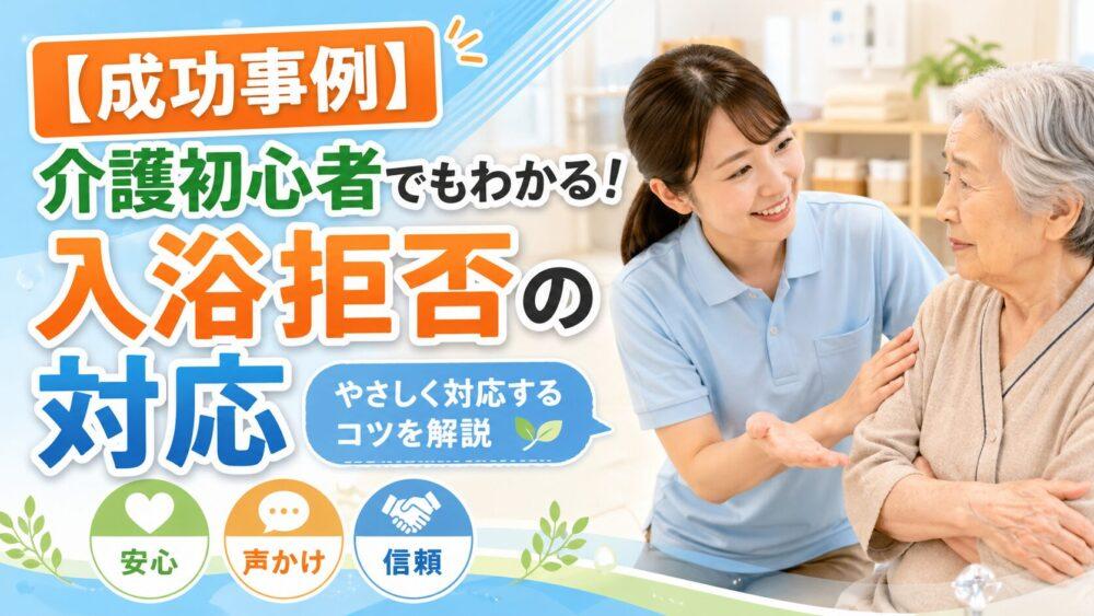 【成功事例】介護初心者でもわかる！入浴拒否の対応