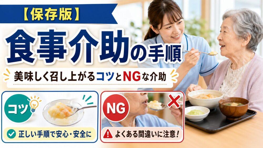 【保存版】食事介助の手順　美味しく召し上がるコツとNGな介助