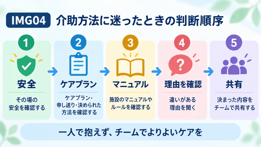 【介助前の5チェック】