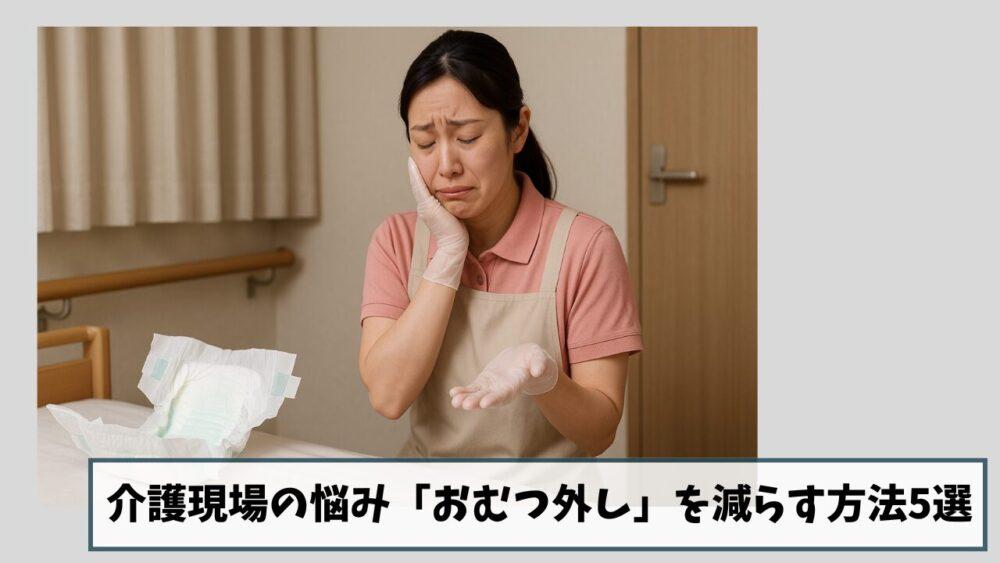 【厳選】介護現場の悩み「おむつ外し」を減らす方法5選|尿汚染を防ぐコツ