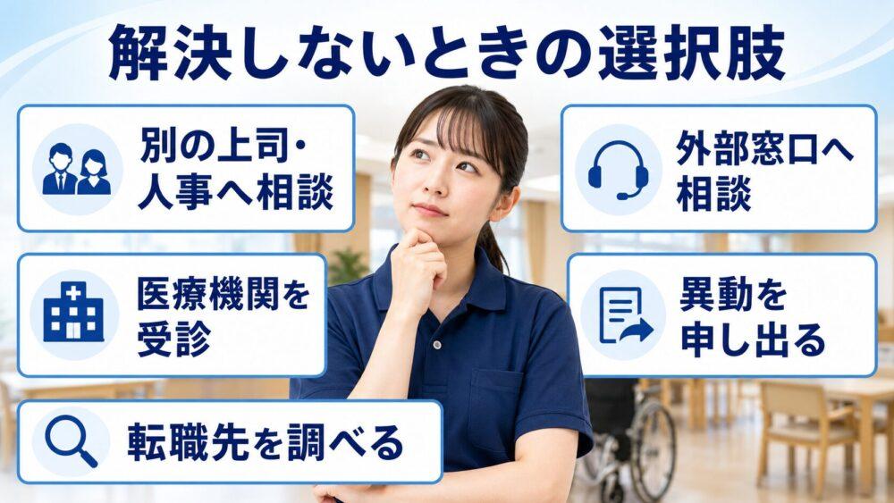 相談しても解決しなかった場合の選択肢