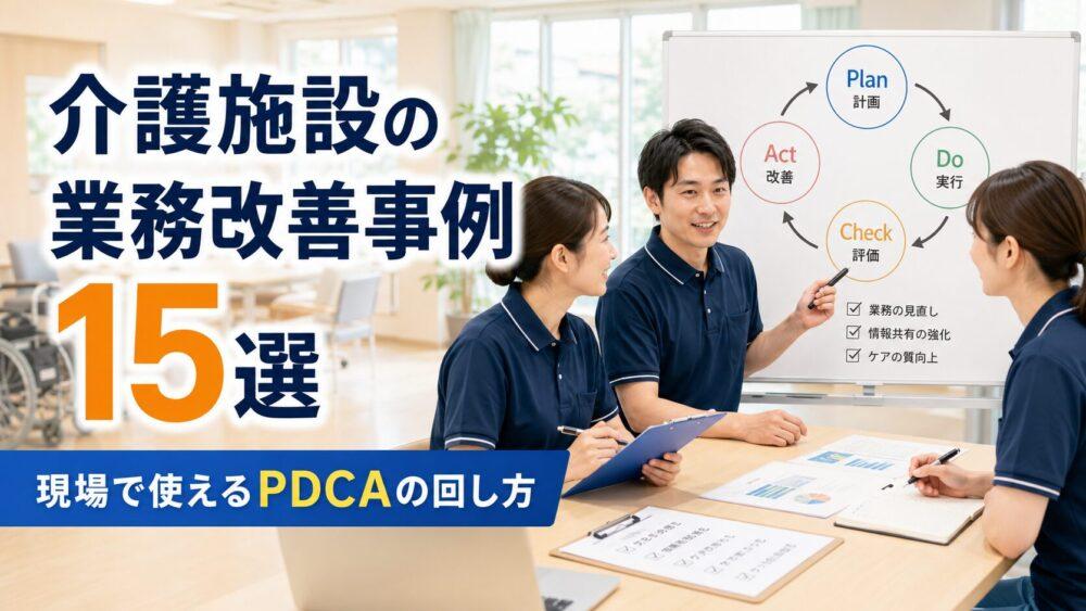 介護施設の業務改善事例15選｜現場で使えるPDCAの回し方