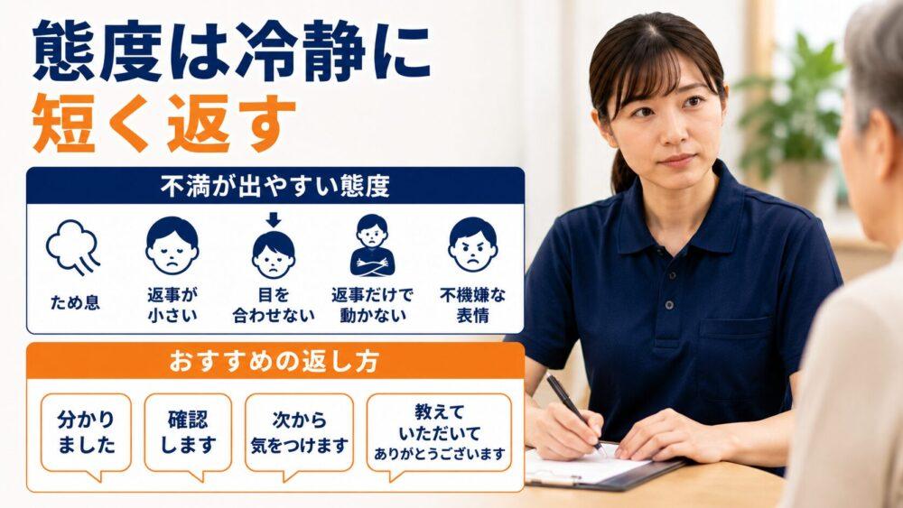 お局に狙われやすい人の特徴【態度に不満が出やすい人】を説明する画像
