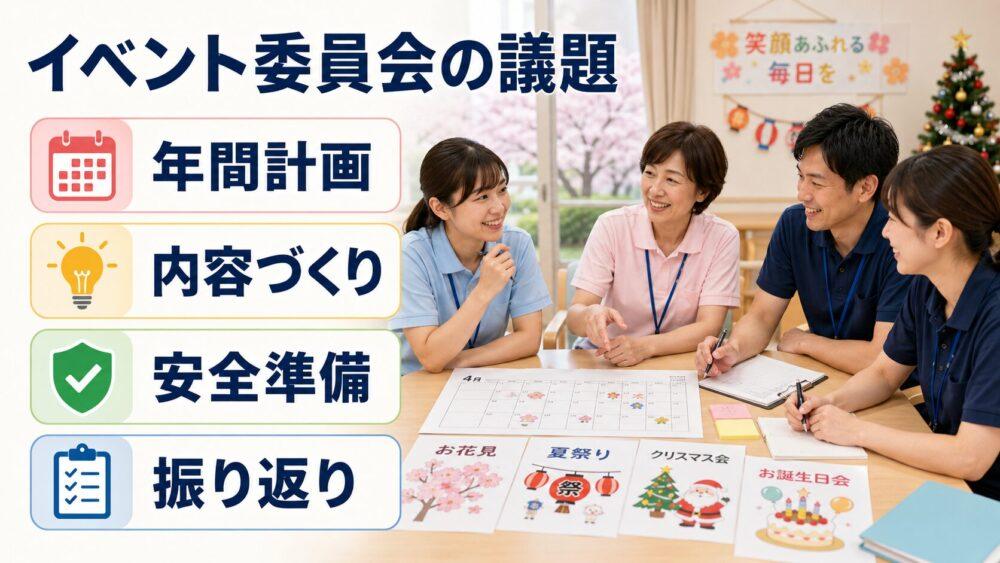 イベント委員会の議事録を説明する画像