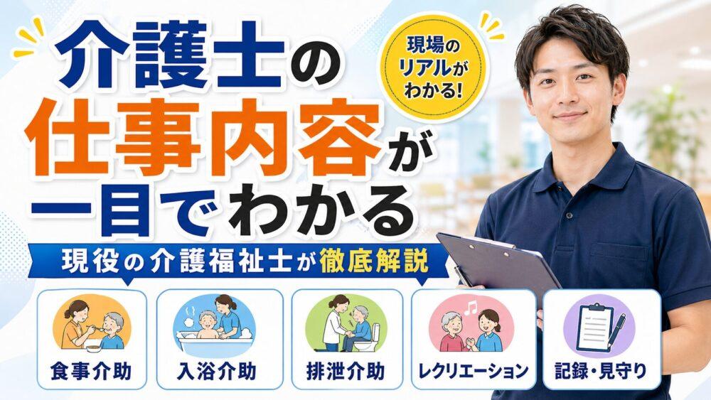 介護士の仕事内容が一目でわかる｜現役の介護福祉士が徹底解説