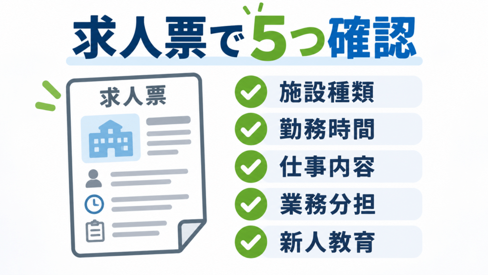 【介護求人で仕事内容を確認する5項目】