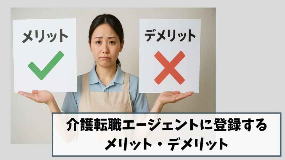 介護転職エージェントに登録するメリット・デメリット｜失敗しない使い方を紹介
