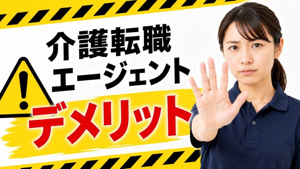 転職エージェントに登録するデメリットを説明する画像