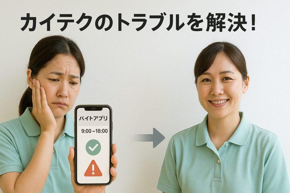 カイテクのトラブルを解決!|具体例と対応策を徹底解説