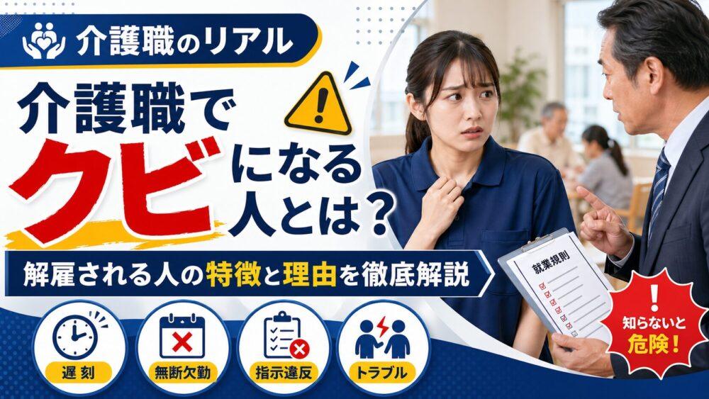 介護職でクビになる人とは？｜解雇される人の特徴と理由を徹底解説
