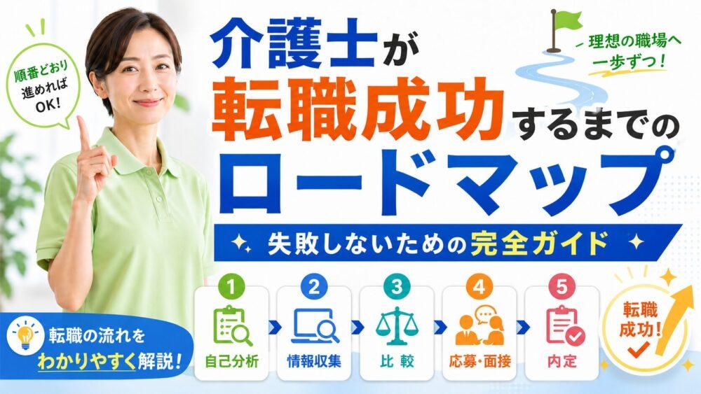 介護士が転職成功するまでのロードマップ【失敗しないための完全ガイド】