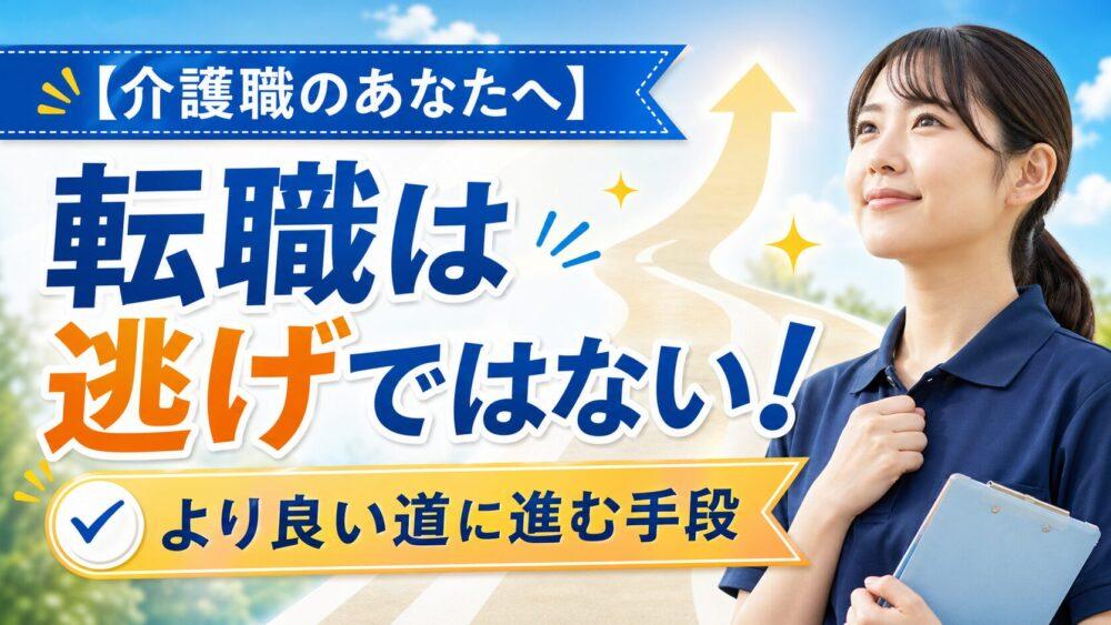 【介護職のあなたへ】転職は逃げではない！｜より良い道に進む手段