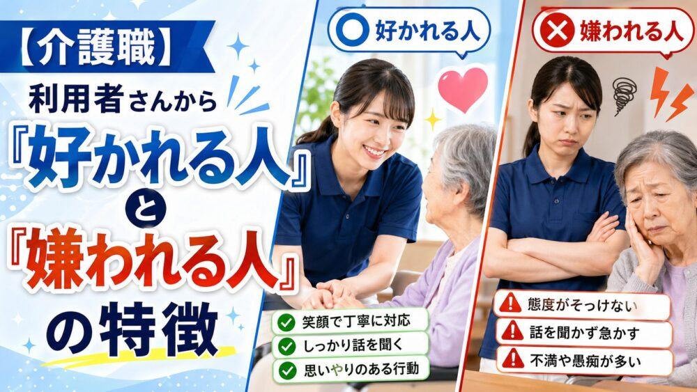 【介護職】利用者さんから「好かれる人」と「嫌われる人」の特徴