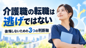介護職の転職は逃げではない｜後悔しないための3つの判断軸