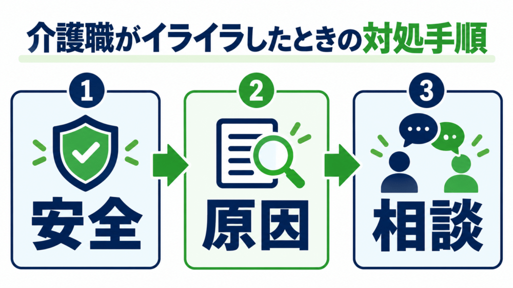 【イライラしたときは「安全→原因→相談」】