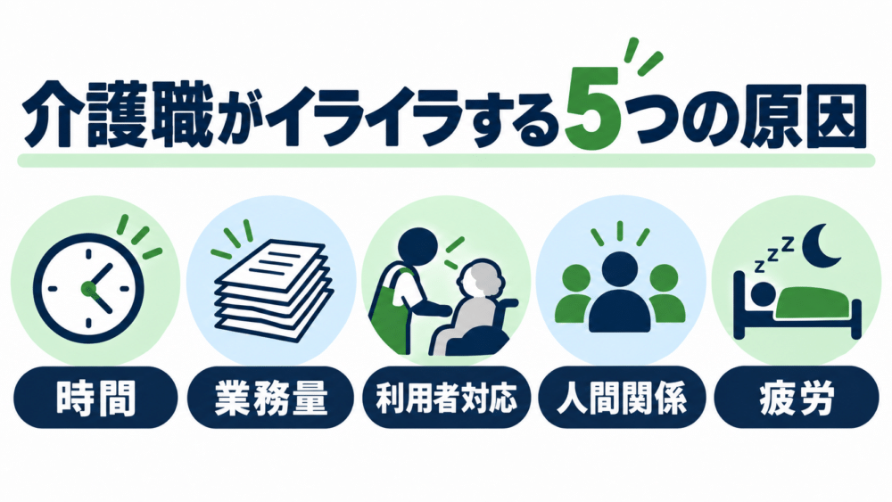 介護職がイライラする5つの原因