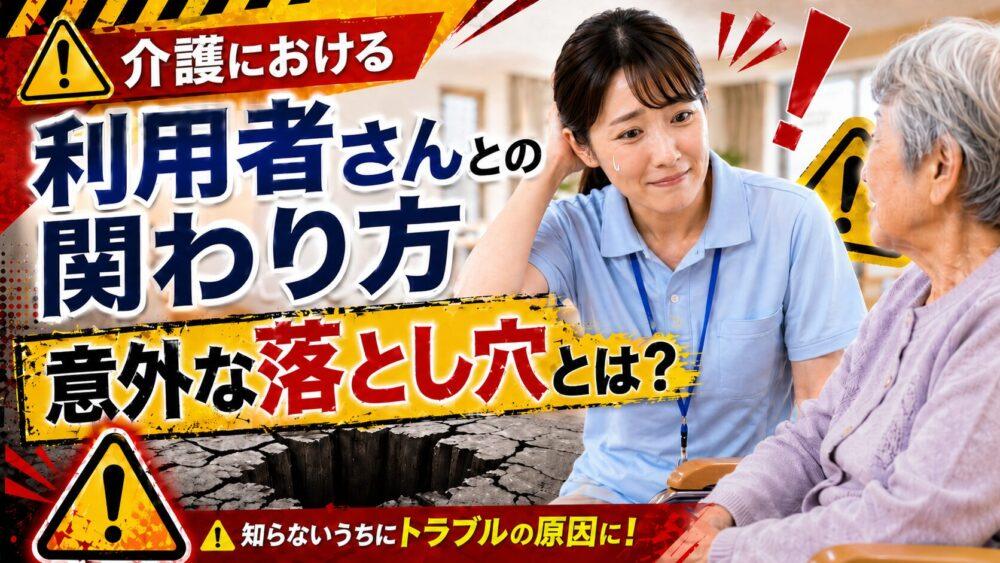 介護における利用者さんとの関わり方｜意外な落とし穴とは？