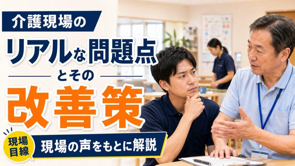 介護現場のリアルな問題点とその改善策｜現場の声をもとに解説