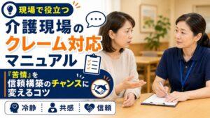 介護現場のクレーム対応マニュアル｜「苦情」を信頼構築のチャンスに変えるコツ