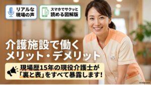 介護施設で働くメリットとデメリット【現場15年の現役介護士が暴露】