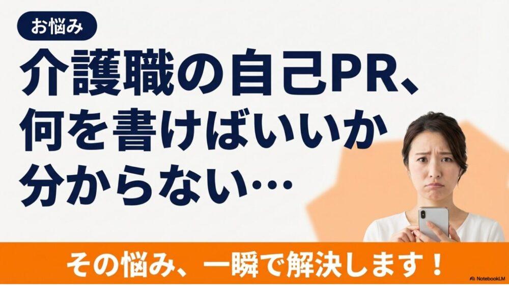 【採用したくなる例文あり】介護職の自己PR　思いつかない悩みを即解決！
