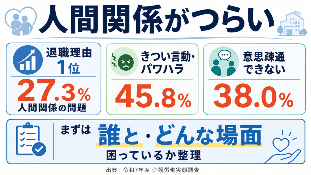人間関係がつらいを説明する画像
