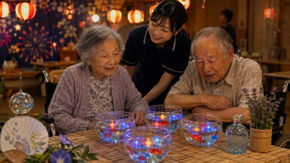 高齢者の五感を刺激：香り風鈴・光る金魚鉢など 3選のイメージ画像
