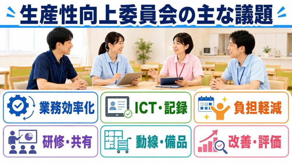 生産性向上委員会の議事録を説明する画像