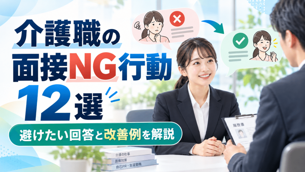 介護職の面接NG行動12選|避けたい回答と改善例を現役介護士が解説