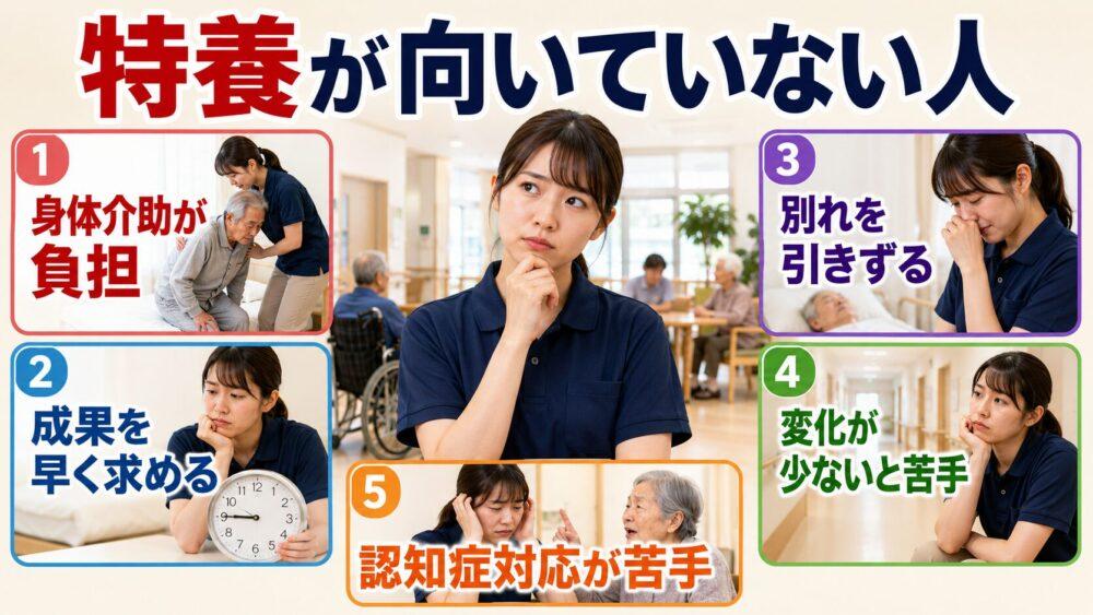 特養が向いていない人5選を説明する画像