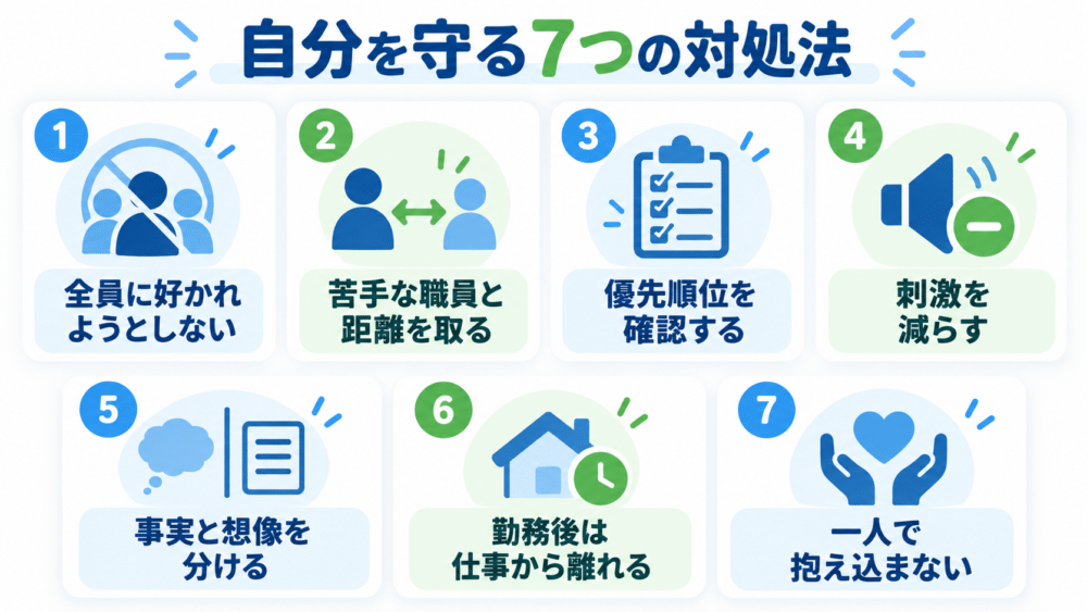 【繊細な介護士が自分を守る7つの方法】