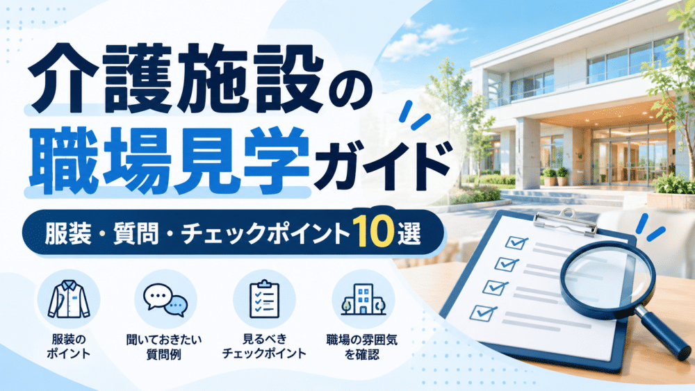 介護施設の職場見学ガイド｜申し込み方法・服装・質問・チェックポイント10選