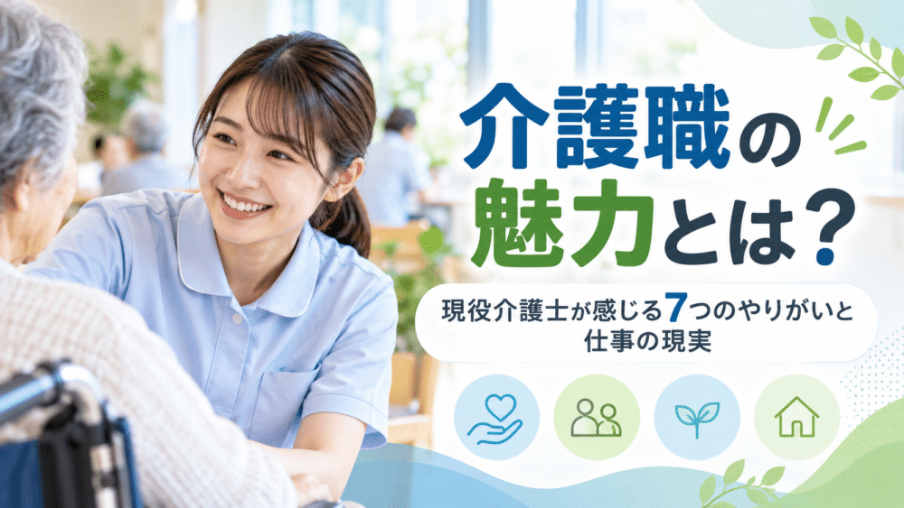 介護職の魅力とは?|現役介護士が感じる7つのやりがいと仕事の現実