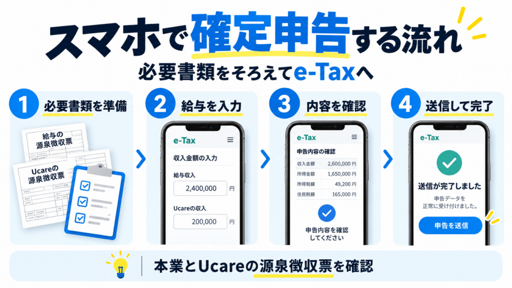 Ucareの確定申告のやり方｜準備から提出まで