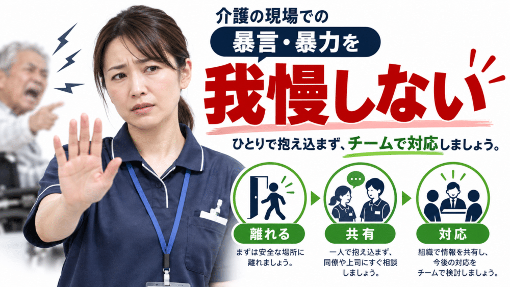 「介護職だから我慢」ではなくチームで対応