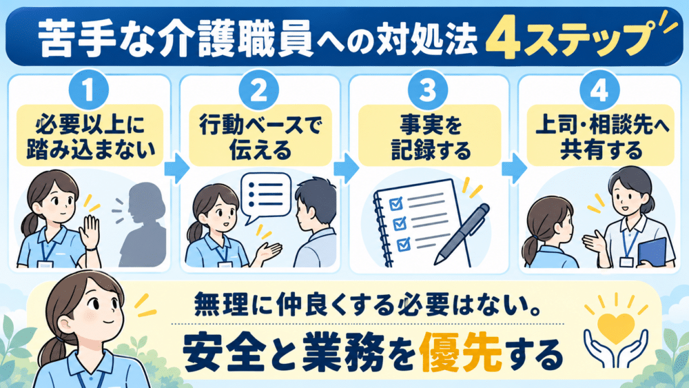 変な人・苦手な職員と上手に付き合う4つの方法